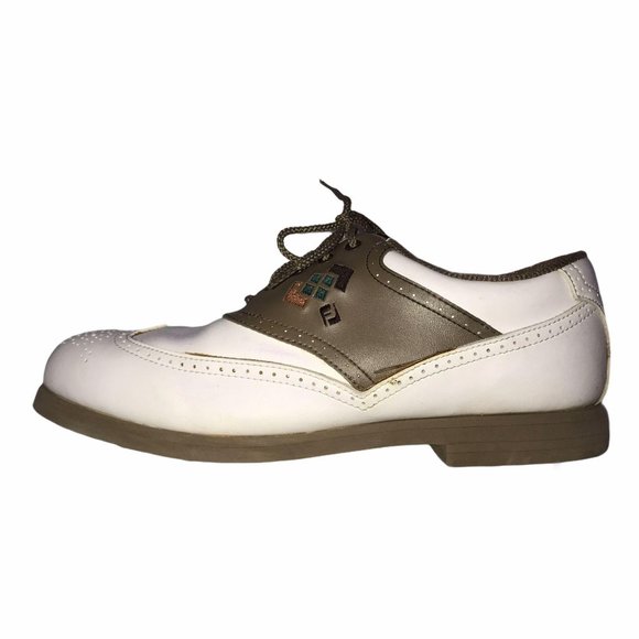 FootJoy Green-Joys Oxford Embroidered Golf Shoe 8M - Picture 6 of 11